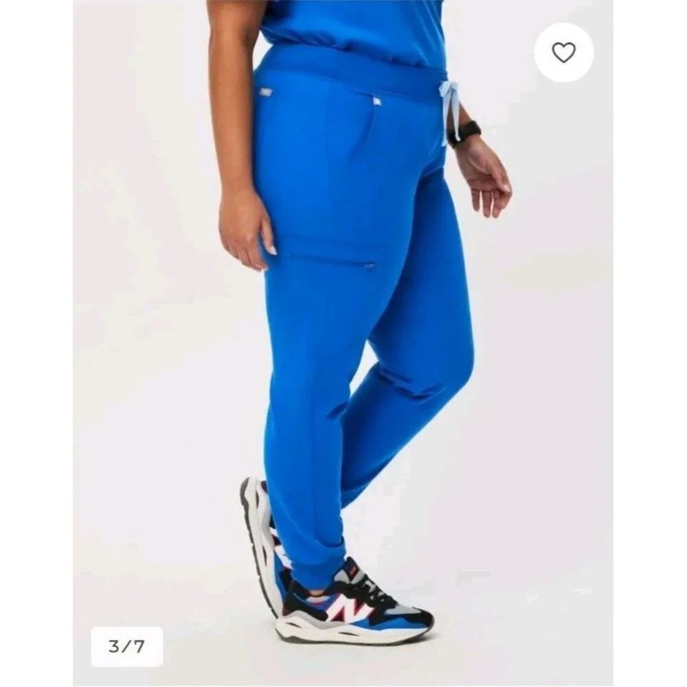 Womens Zamora Jogger Scrub Pants Royal Blue Size 4XL